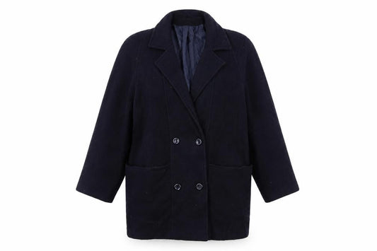 Womens UK Size 16 CLASSIC WOMAN Blue Overcoat