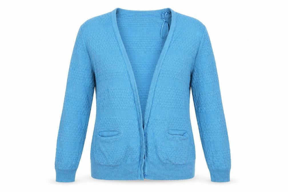 Womens UK Size 10 Topshop Blue Cardigan Jumper