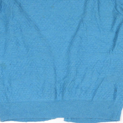 Womens UK Size 10 Topshop Blue Cardigan Jumper
