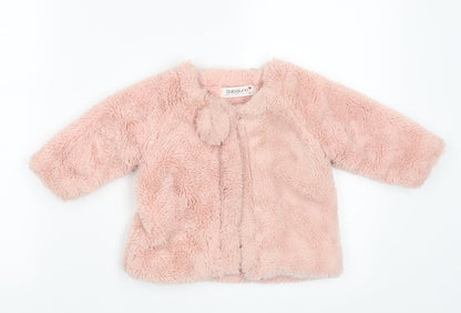Babaluno Girls Pink   Jacket Coat Size 3-6 Months