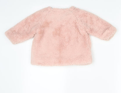 Babaluno Girls Pink   Jacket Coat Size 3-6 Months