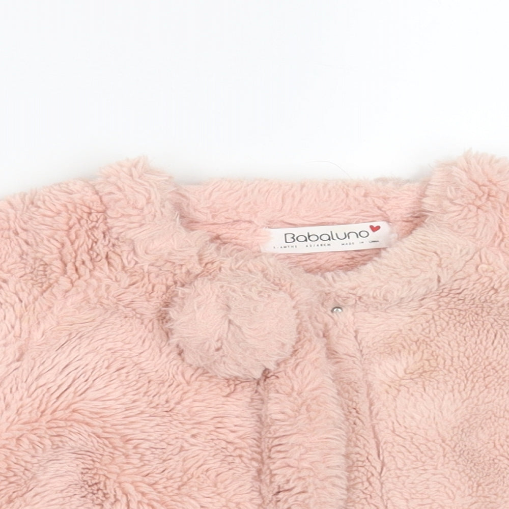 Babaluno Girls Pink   Jacket Coat Size 3-6 Months