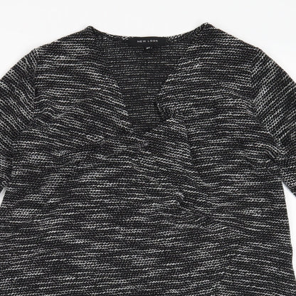 Womens UK Size XS New Look Black Cardigan Jumper