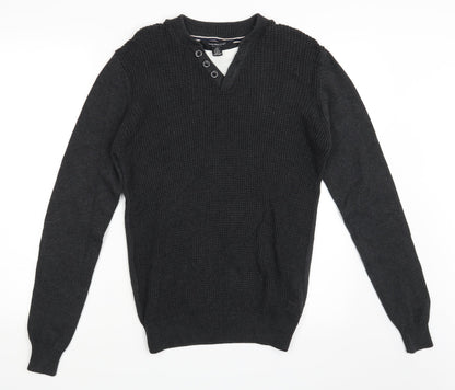 Cedar Wood State Mens Black   Pullover Jumper Size S