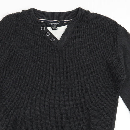 Cedar Wood State Mens Black   Pullover Jumper Size S