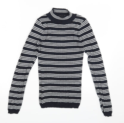 Primark Womens Multicoloured Striped  Pullover Sweatshirt Size 2XS