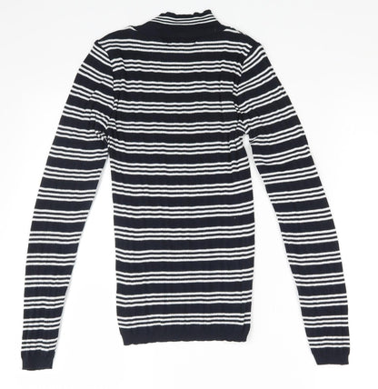 Primark Womens Multicoloured Striped  Pullover Sweatshirt Size 2XS