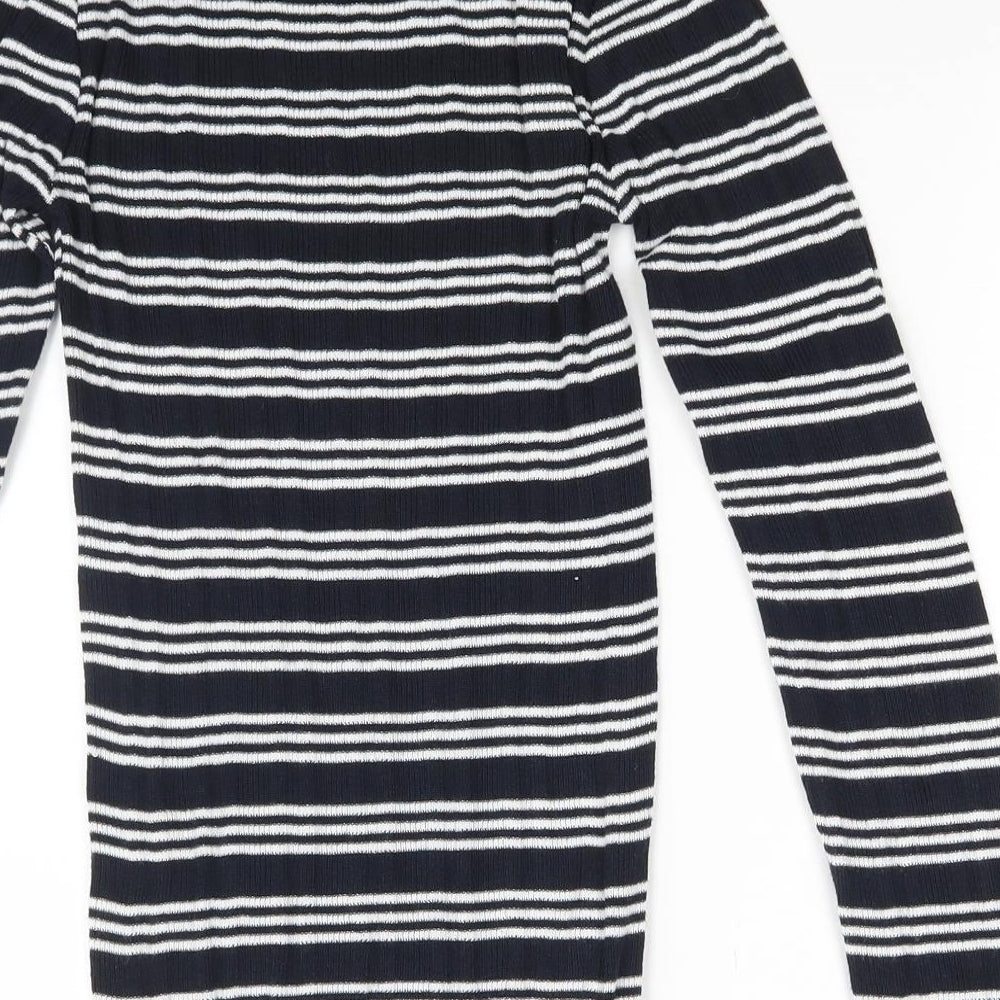 Primark Womens Multicoloured Striped  Pullover Sweatshirt Size 2XS