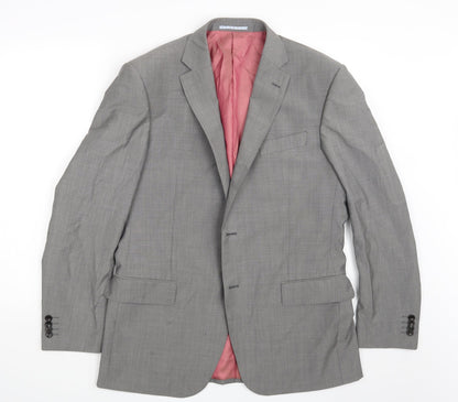 Mens UK Size 40 M&S Regular Grey Suit Jacket