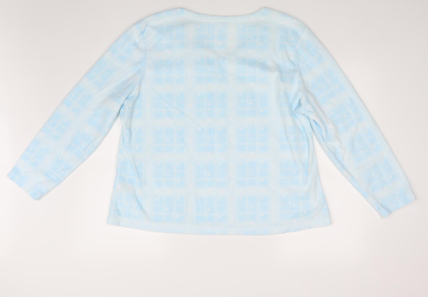 Bonmarché Womens Blue Argyle/Diamond  Pullover Sweatshirt Size 20