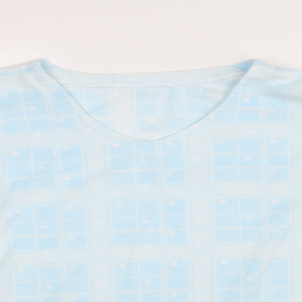 Bonmarché Womens Blue Argyle/Diamond  Pullover Sweatshirt Size 20