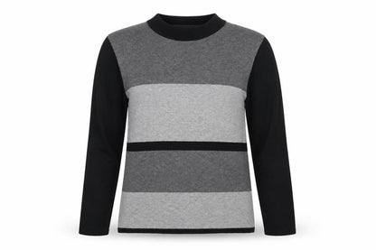 Front view of Alexara women’s multicoloured pullover sweatshirt, size L