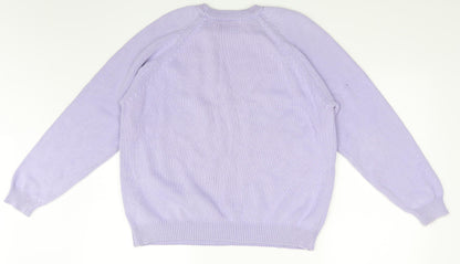 Womens UK Size 14 Essentials Blue Pullover Jumper