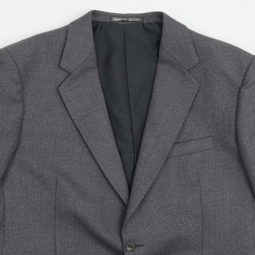 Mens UK Size 42 Grendale Regular Grey Suit Jacket