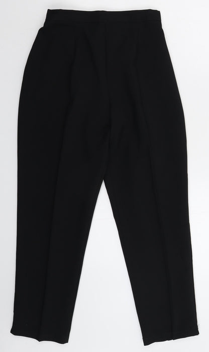 Womens UK Size 12 Preworn Slim Fit  Black Trousers