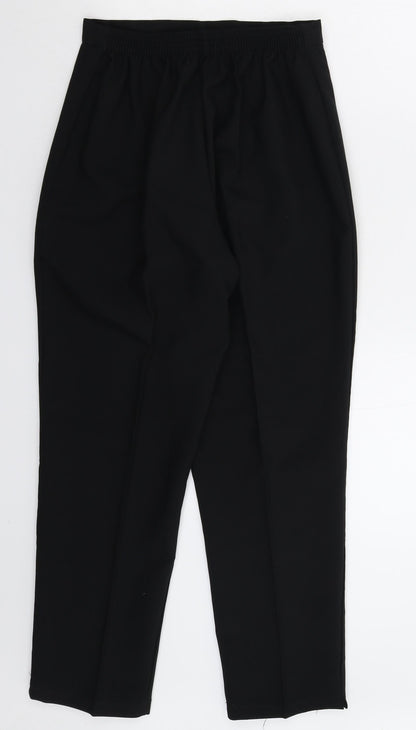 Womens UK Size 12 Preworn Slim Fit  Black Trousers