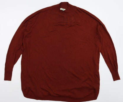 Papaya Womens Brown  Knit Pullover Jumper Size XL  - Oversized