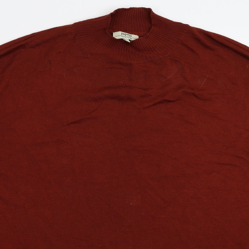 Papaya Womens Brown  Knit Pullover Jumper Size XL  - Oversized
