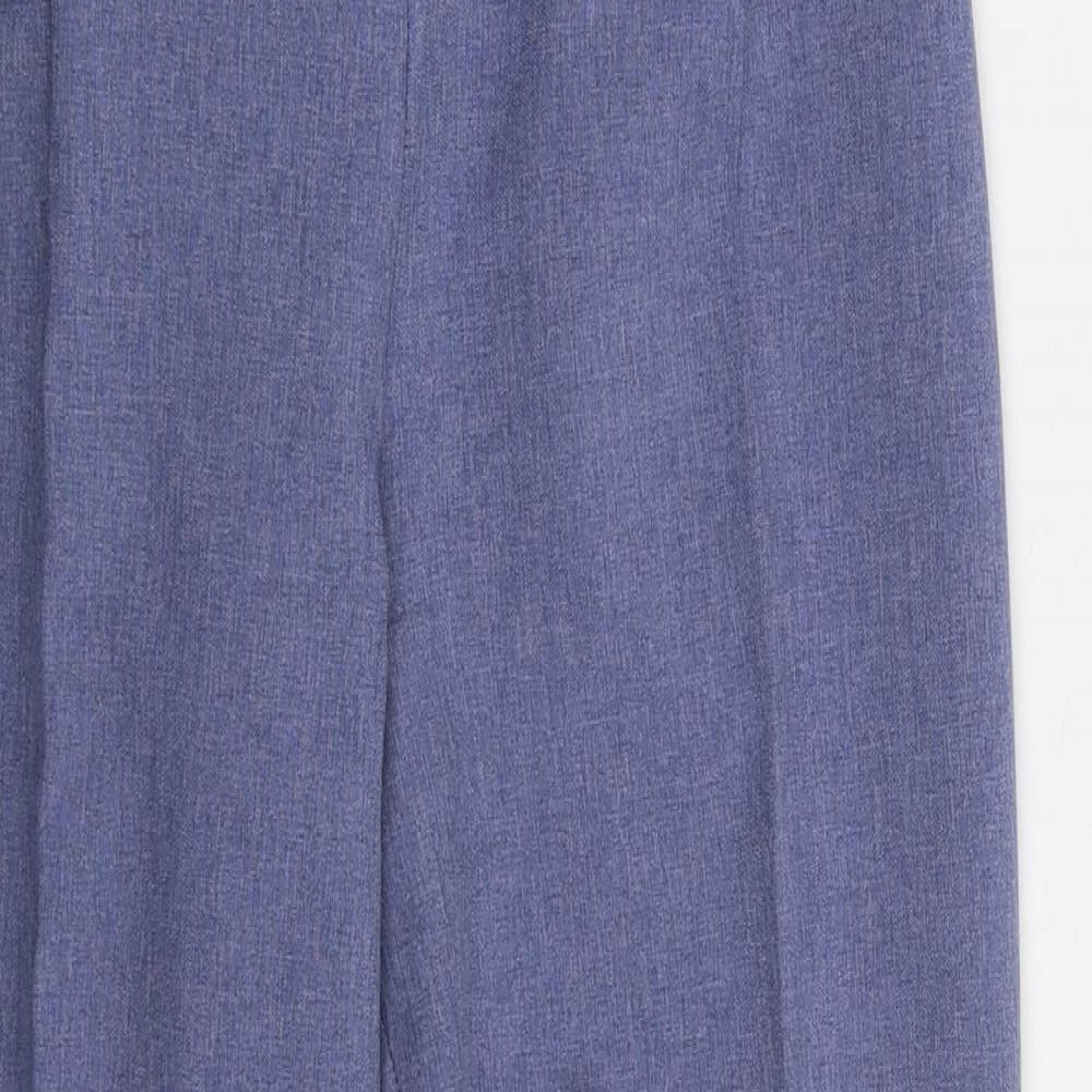 Womens UK Size 12 Preworn Regular Fit  Blue Trousers
