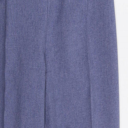 Womens UK Size 12 Preworn Regular Fit  Blue Trousers