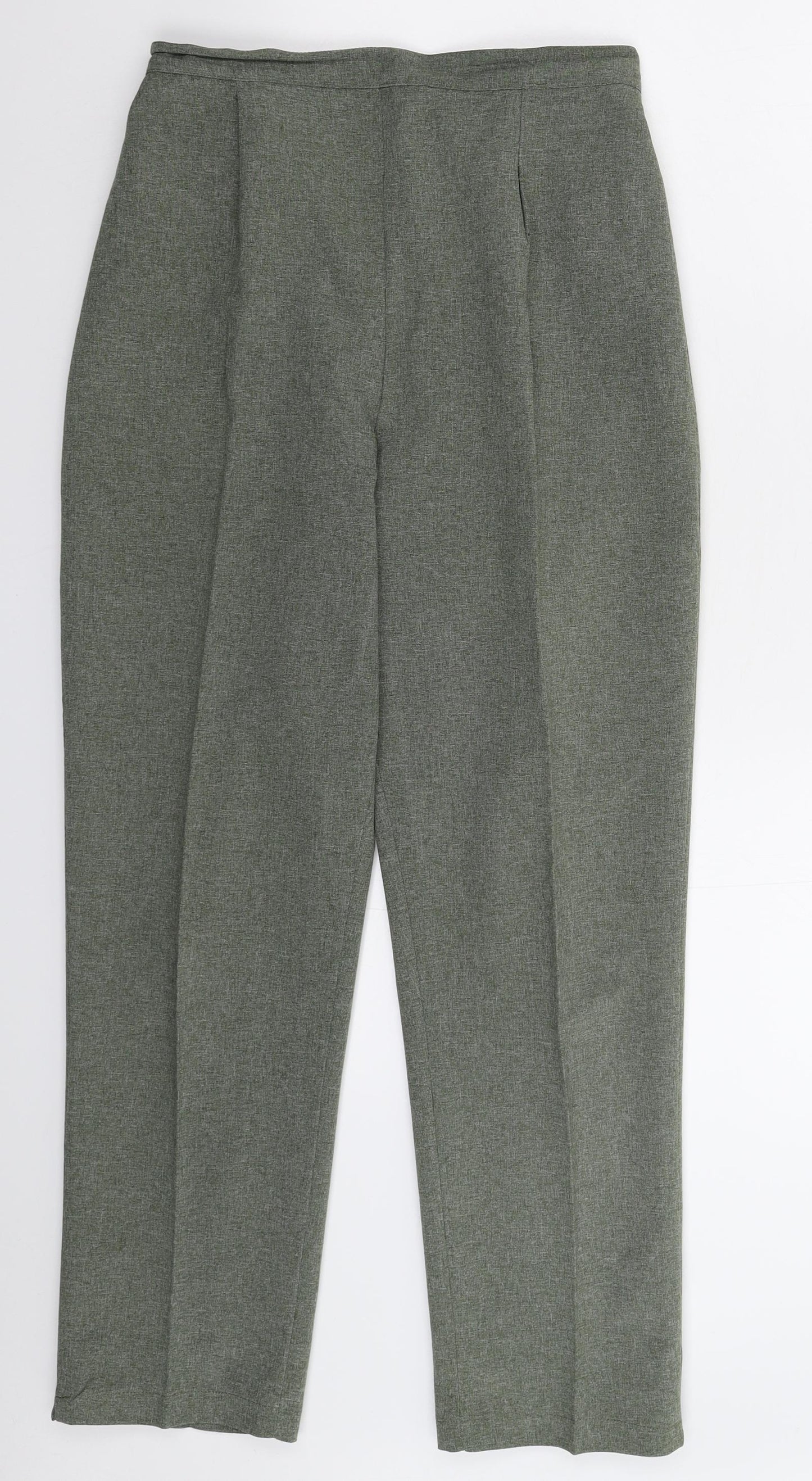 Womens UK Size 12 Preworn Slim Fit  Grey Trousers