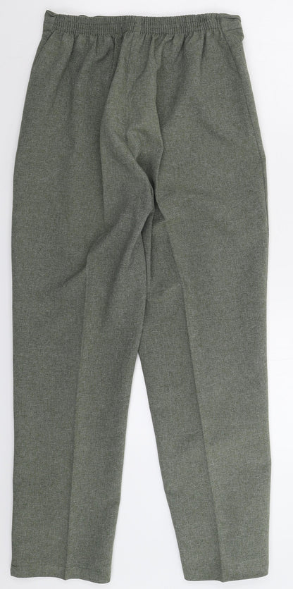 Womens UK Size 12 Preworn Slim Fit  Grey Trousers