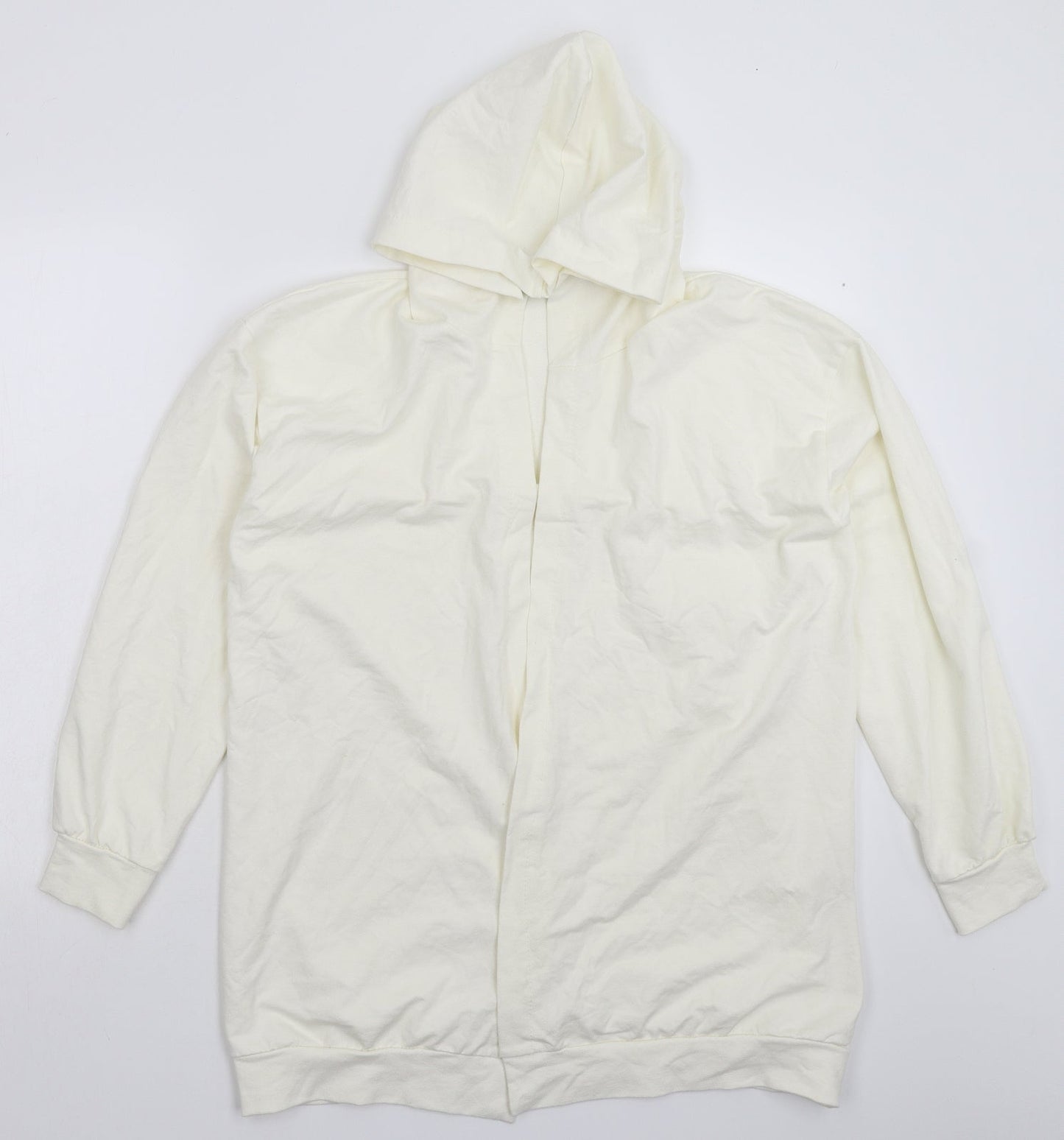 Womens UK Size M Nasty Gal White Cardigan Jumper