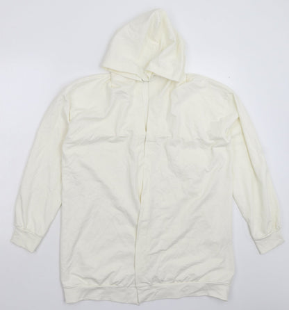 Womens UK Size M Nasty Gal White Cardigan Jumper