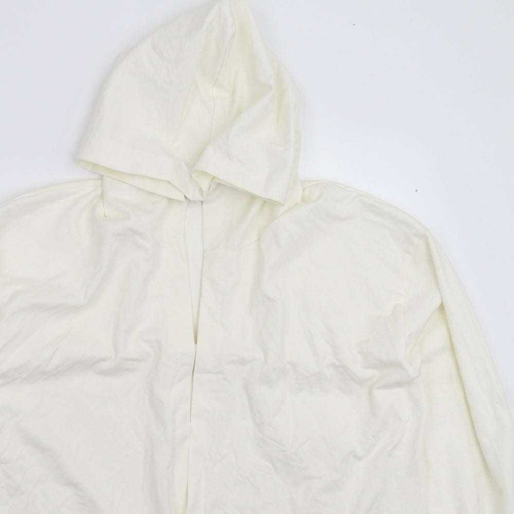 Womens UK Size M Nasty Gal White Cardigan Jumper