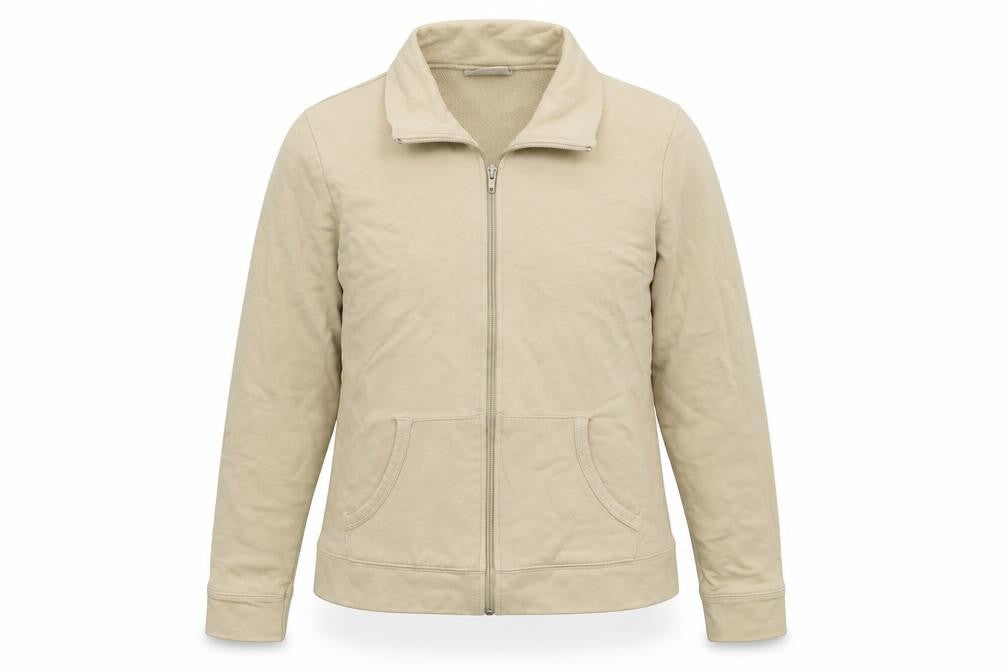 Front view of Logg women’s beige jacket, size M