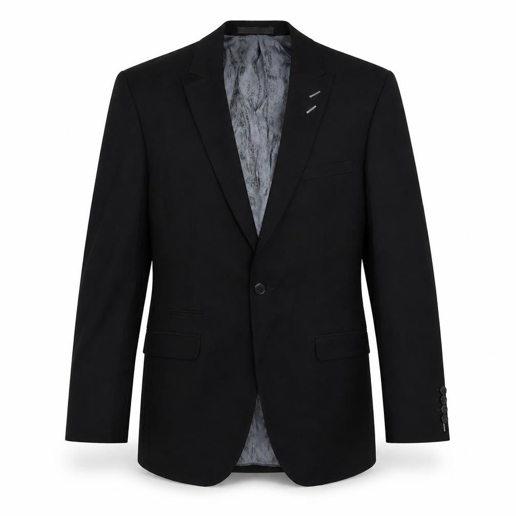 Mens UK Size 38 Red Herring Regular Black Suit Jacket