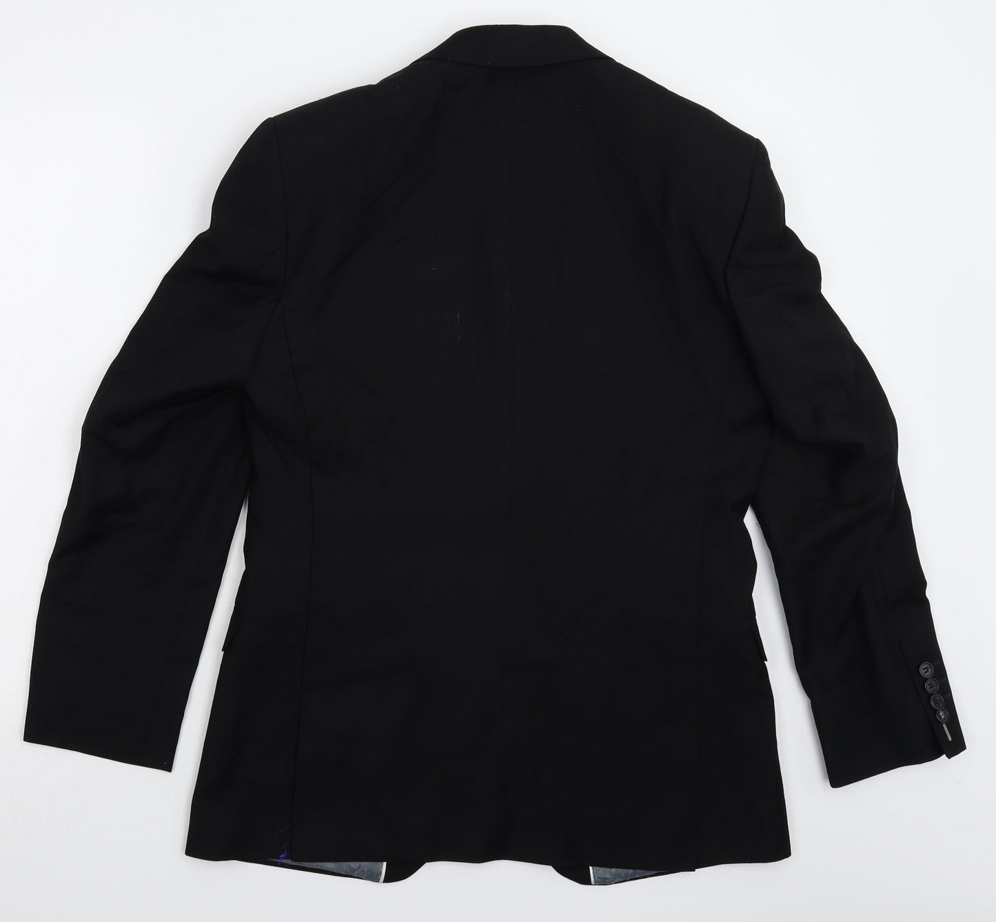 Mens UK Size 38 Red Herring Regular Black Suit Jacket