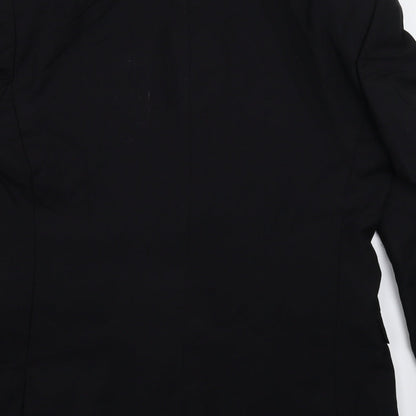 Mens UK Size 38 Red Herring Regular Black Suit Jacket