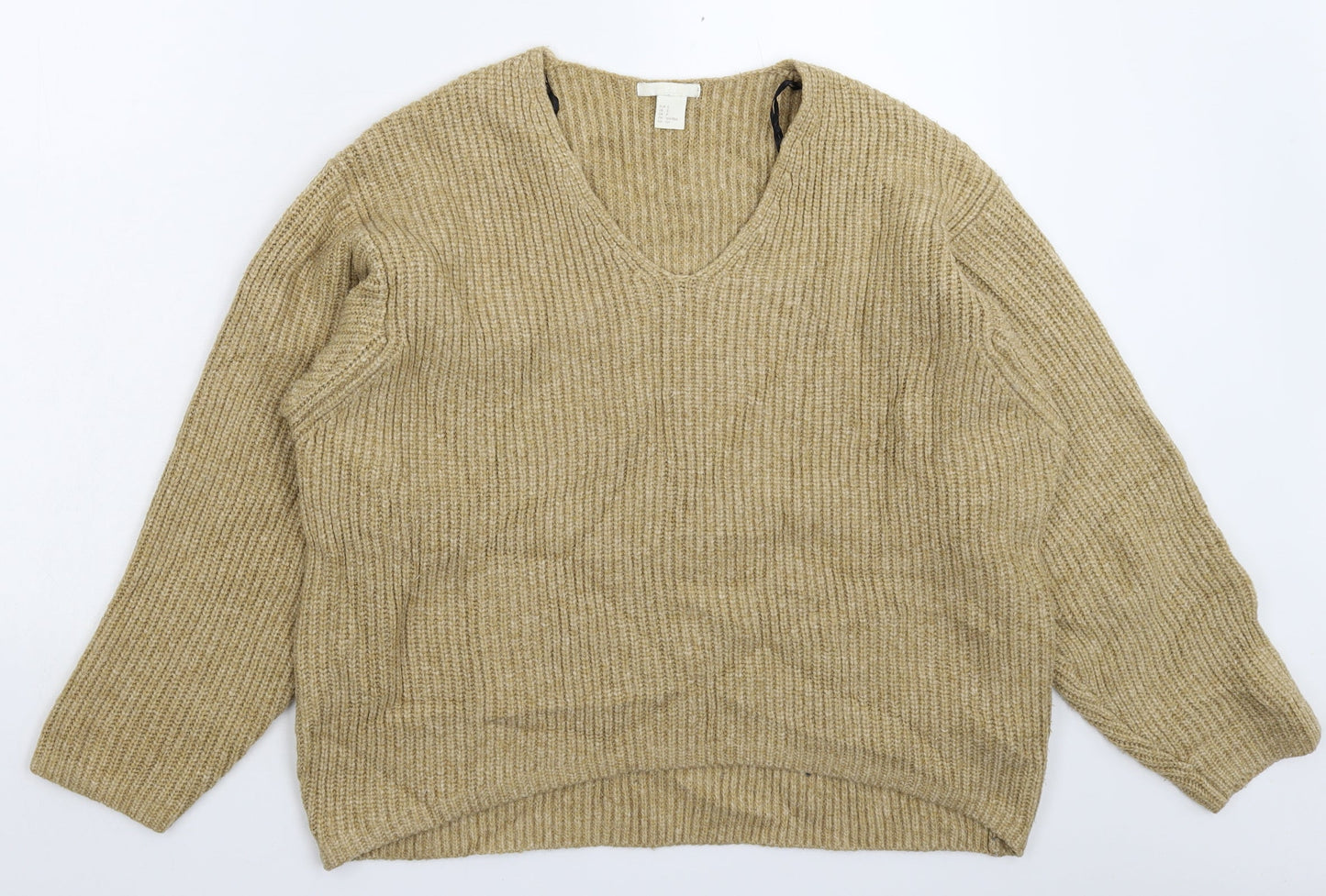 Womens UK Size S H&M Beige Pullover Jumper