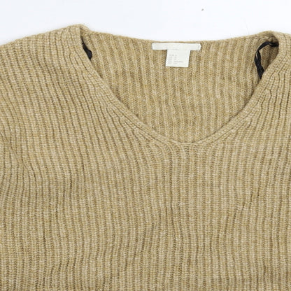 Womens UK Size S H&M Beige Pullover Jumper