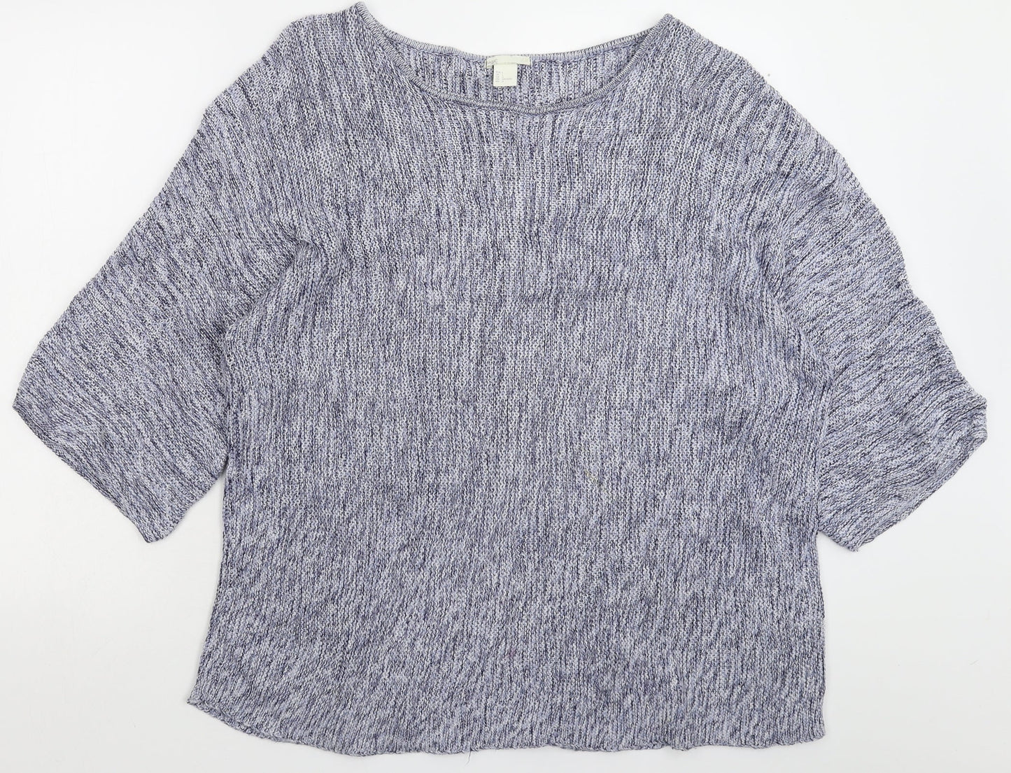 Womens UK Size L H&M Blue Pullover Jumper
