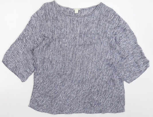 Womens UK Size L H&M Blue Pullover Jumper