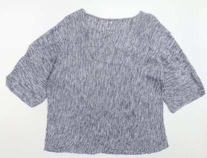 Womens UK Size L H&M Blue Pullover Jumper