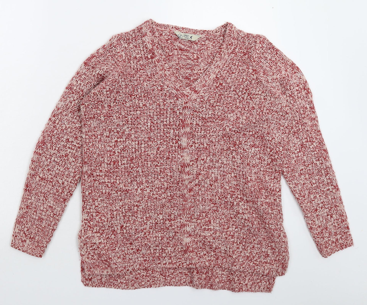 Womens UK Size 10 M&Co Pink Pullover Jumper
