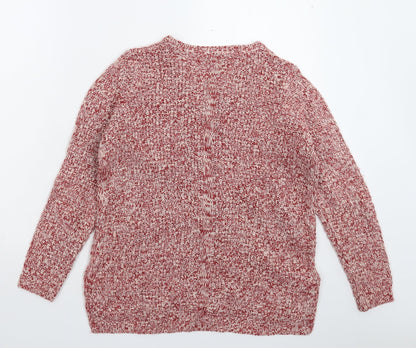Womens UK Size 10 M&Co Pink Pullover Jumper
