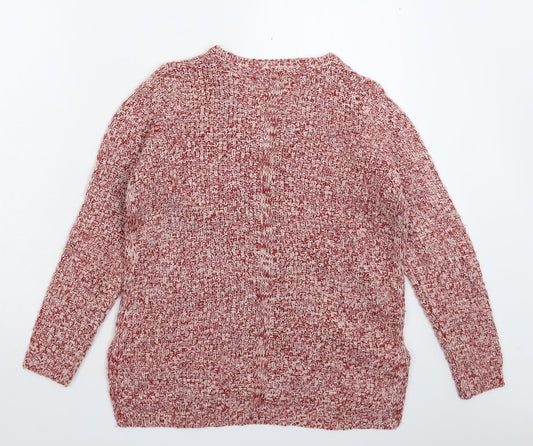 Womens UK Size 10 M&Co Pink Pullover Jumper
