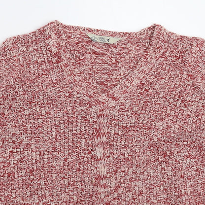 Womens UK Size 10 M&Co Pink Pullover Jumper