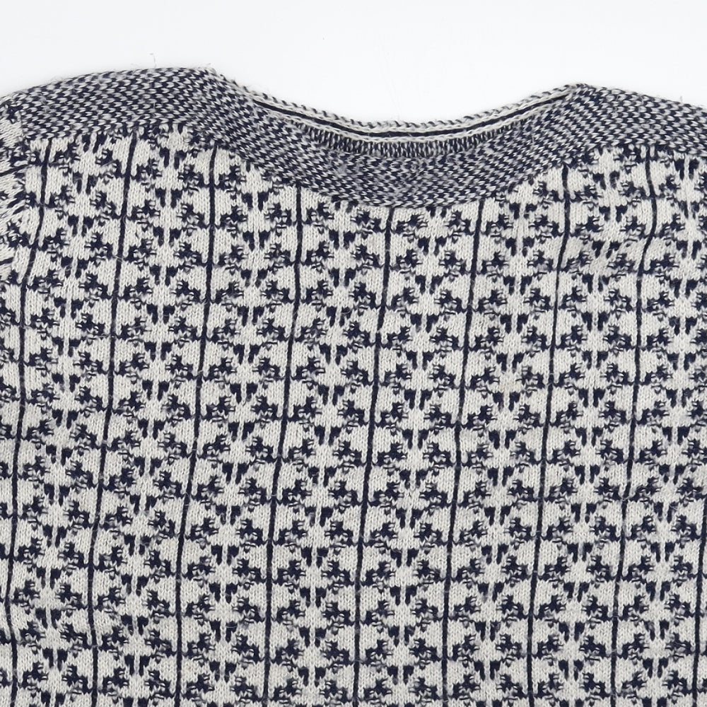 Womens UK Size 14 Marks and Spencer White Pullover Jumper