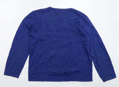 Womens UK Size M Bonmarché Blue Pullover Jumper