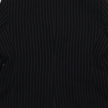 Dorothy Perkins Womens Black Striped  Jacket Suit Jacket Size 14