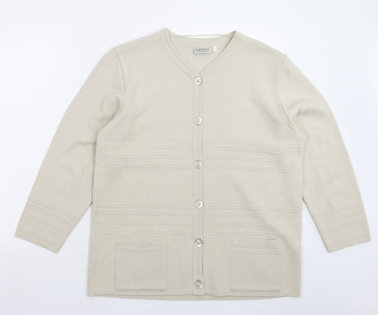 C&A Womens Grey  Knit Cardigan Jumper Size L