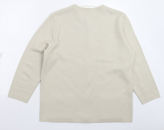 C&A Womens Grey  Knit Cardigan Jumper Size L