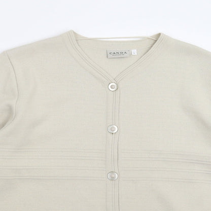 C&A Womens Grey  Knit Cardigan Jumper Size L