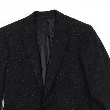 thispoons liverpool home Mens Black Polka Dot  Jacket Blazer Size 38