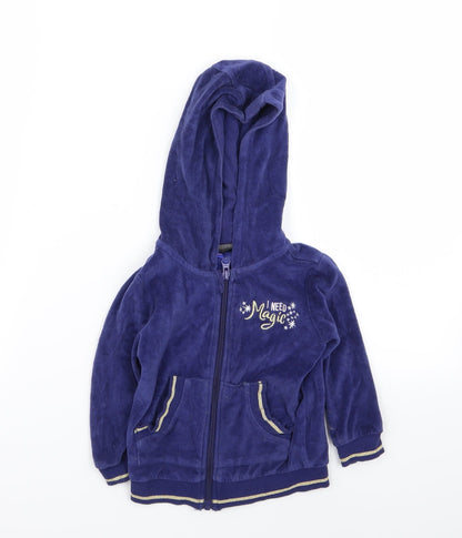 lupiluu Girls Blue   Full Zip Jumper Size 18-24 Months